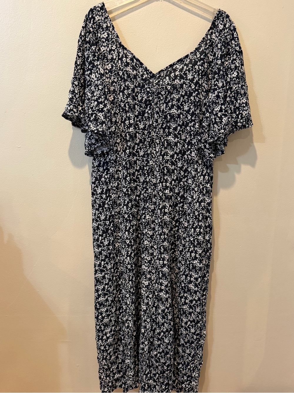 a new day Black and White Floral Maxi Dress